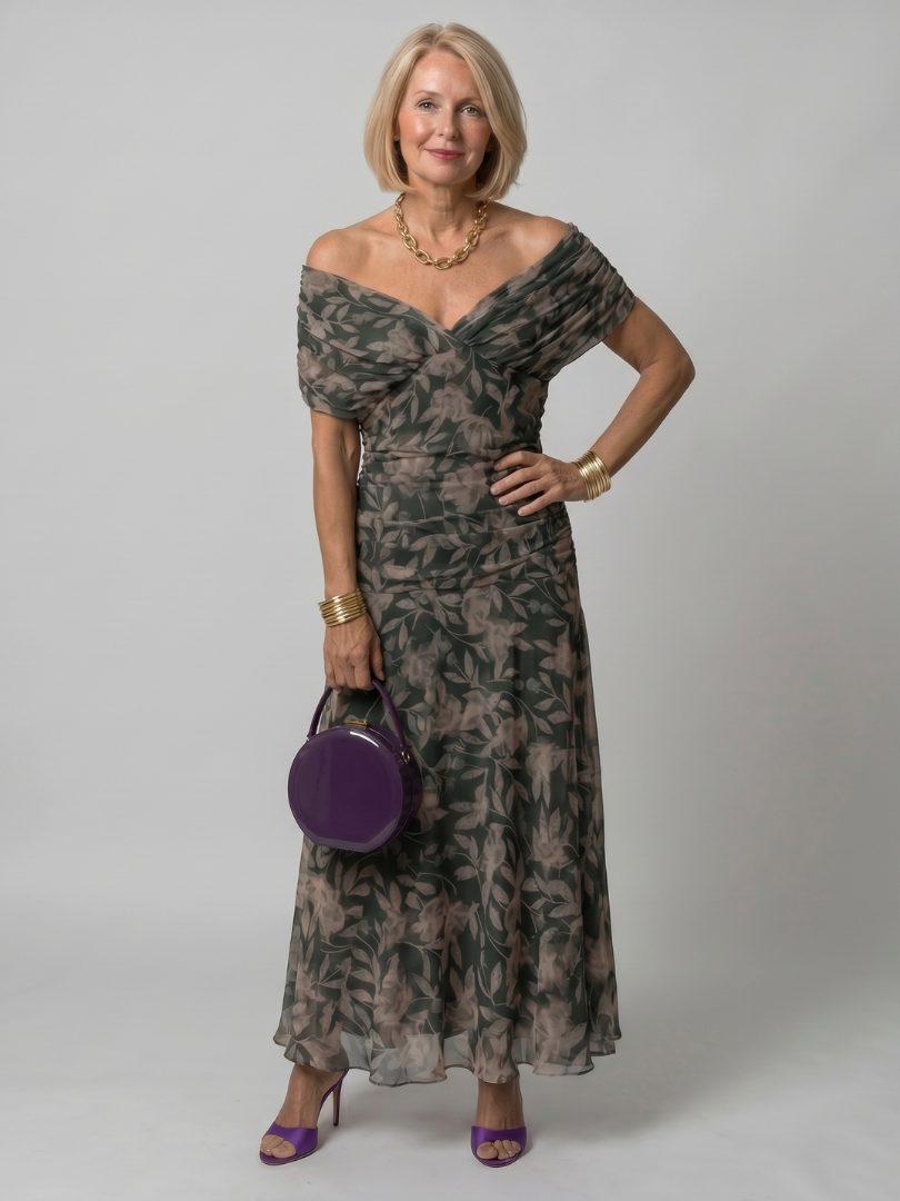 Evelina | Elegancka Sukienka Maxi na Jesień i na Wesele