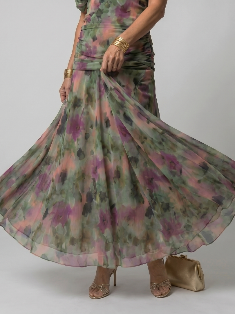 Evelina | Elegancka Sukienka Maxi na Jesień i na Wesele
