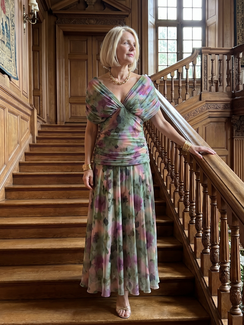 Evelina | Elegancka Sukienka Maxi na Jesień i na Wesele