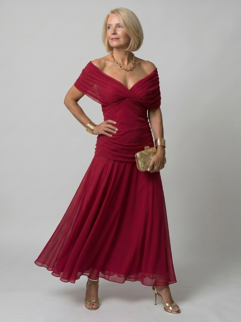 Evelina | Elegancka Sukienka Maxi na Jesień i na Wesele