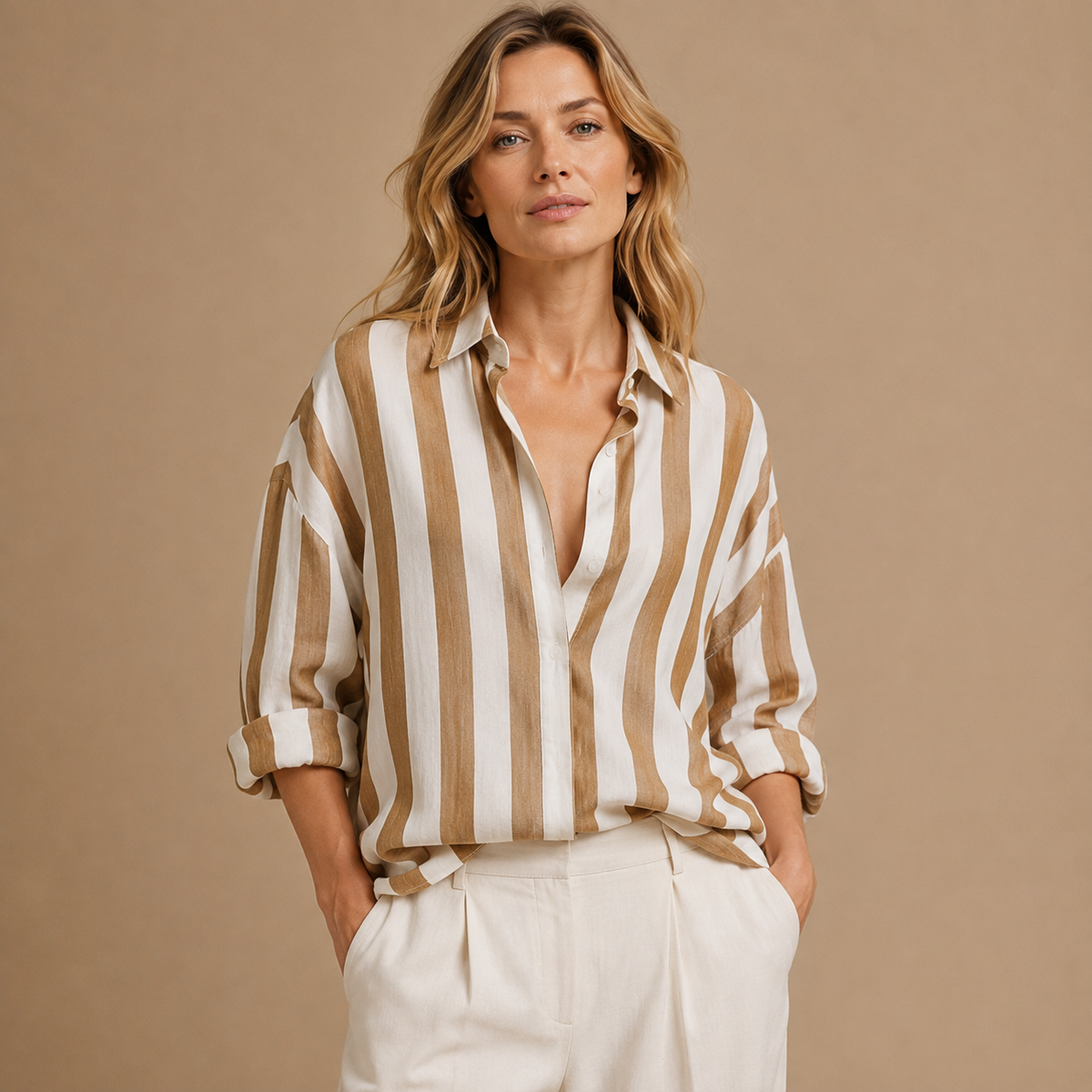 Salomea | Koszula damska oversize w paski