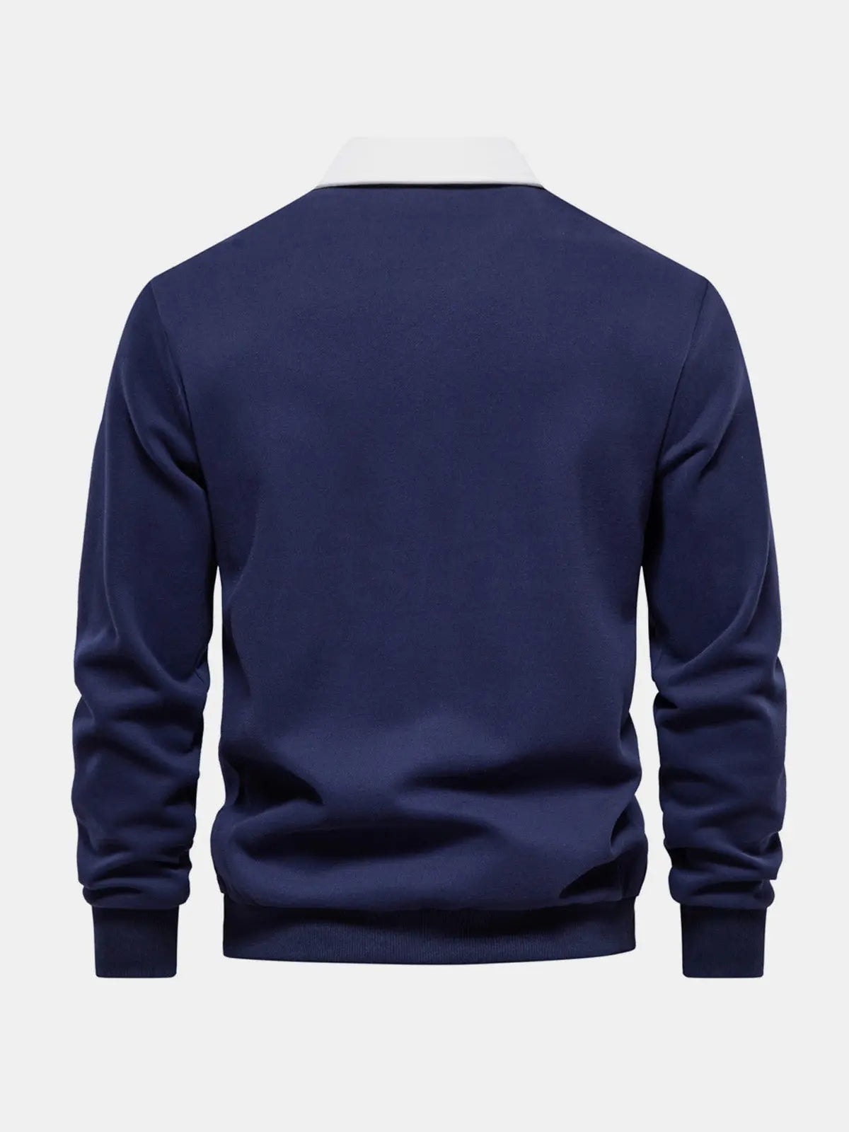 Bluza polo męska z długim rękawem i kołnierzykiem