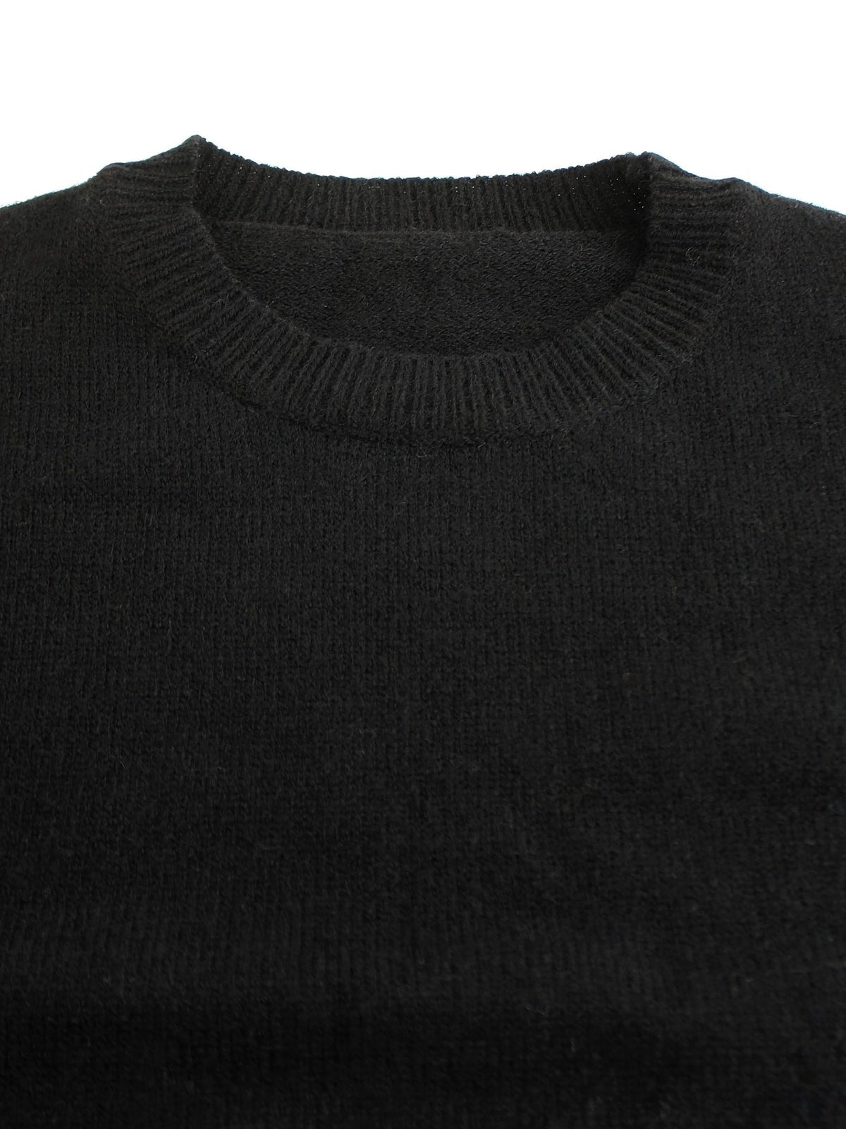 Sweter damski prążkowany z paskami na mankietach