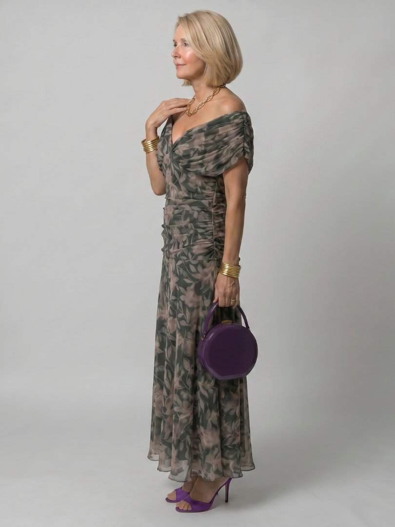 Evelina | Elegancka Sukienka Maxi na Jesień i na Wesele