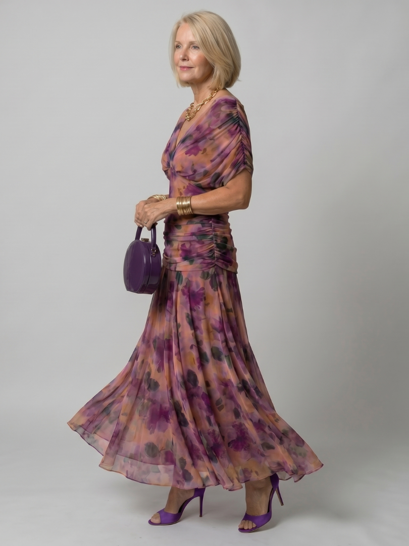 Evelina | Elegancka Sukienka Maxi na Jesień i na Wesele