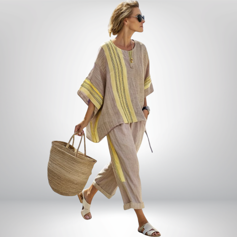 Daisy™ | Boho komplet w paski