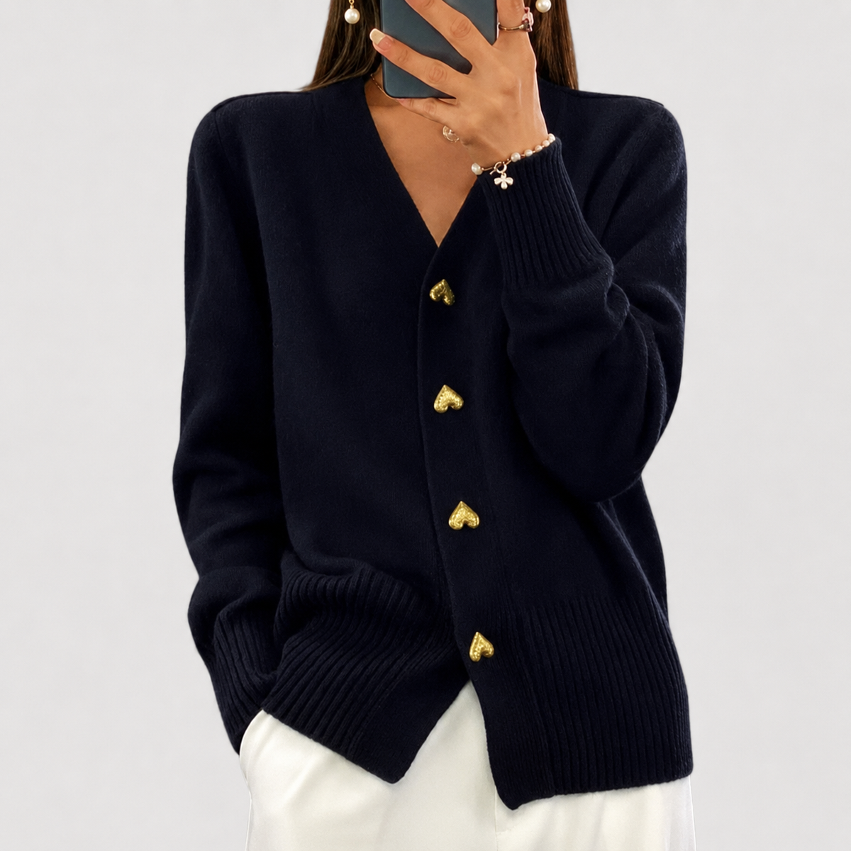 Lillyanne | Elegancki Sweter