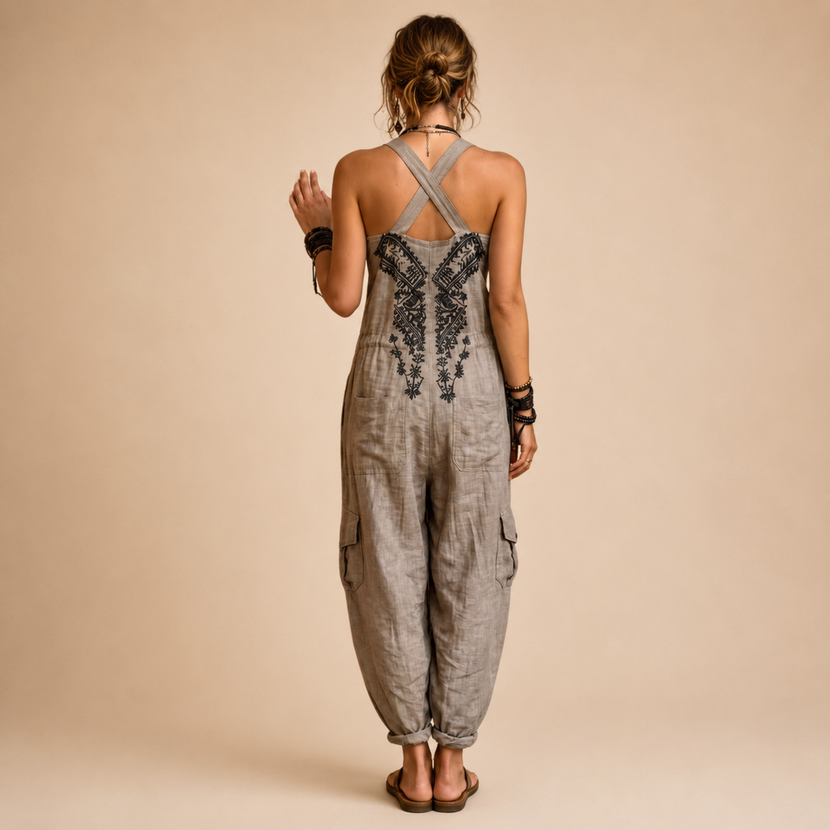 Eliza | Haftowany Kombinezon Boho