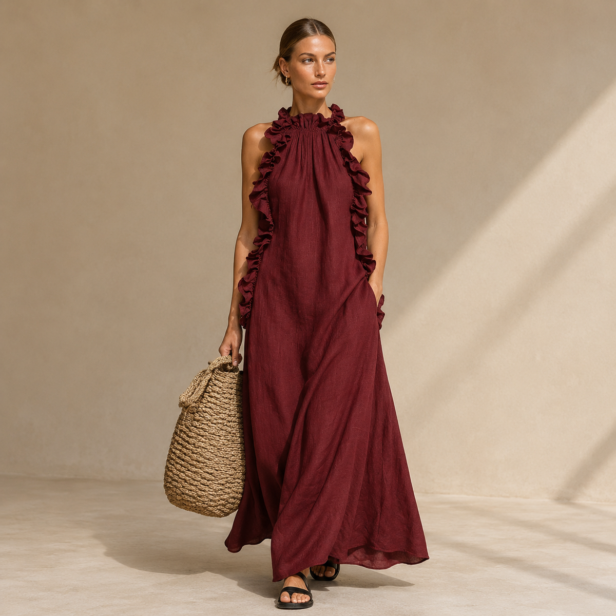 Amelia | Elegancka Sukienka Maxi na Jesień i na Wesele