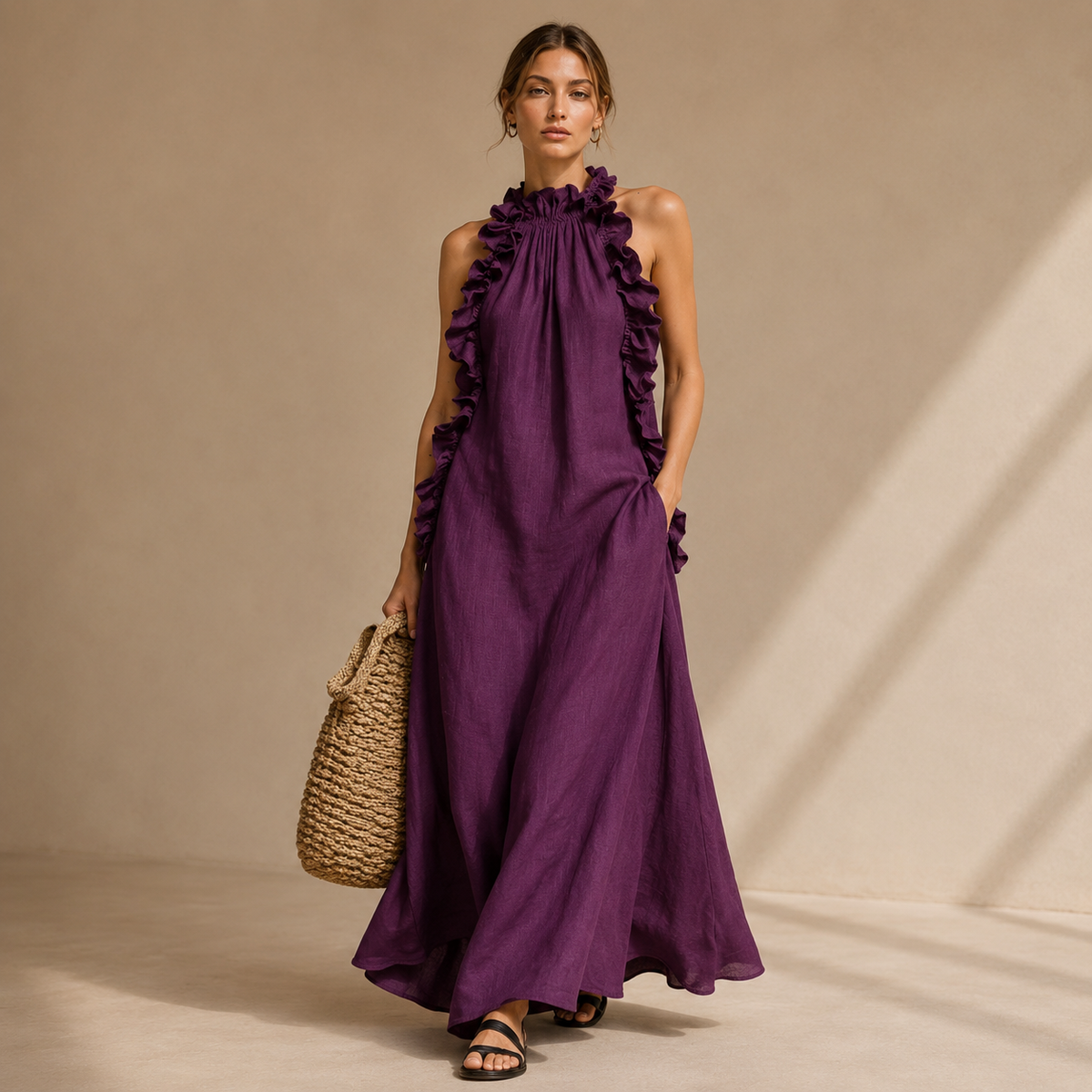 Amelia | Elegancka Sukienka Maxi na Jesień i na Wesele