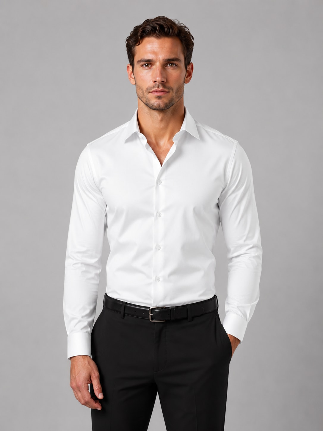 Koszula męska slim fit z długim rękawem